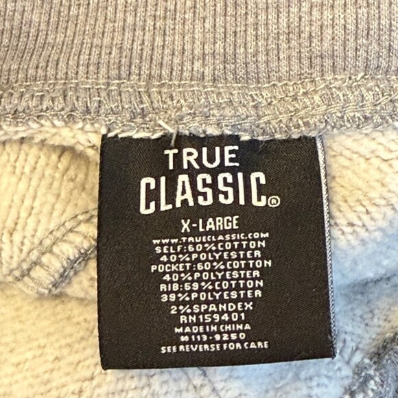 True Classic - Men's Heather Gray Fleece Joggers - Size XL - Picture 9 of 9